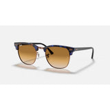 RAYBAN - CLUBMASTER | Spotted Brown/Blue w/ Brown Gradient