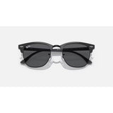 RAYBAN - CLUBMASTER | Grey on Black w/ Dark Grey