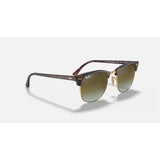 RAYBAN - CLUBMASTER | Tortoise w/ Green Flash Gradient