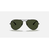 RAYBAN - AVIATOR | Black w/ Green