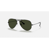 RAYBAN - AVIATOR | Black w/ Green