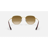RAYBAN - HEXAGONAL | Arista Gold w/ Light Brown Gradient