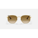RAYBAN - HEXAGONAL | Arista Gold w/ Light Brown Gradient