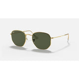 RAYBAN - HEXAGONAL | Polished Gold w/ Green