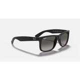RAYBAN - JUSTIN | Black Rubber w/ Grey Gradient