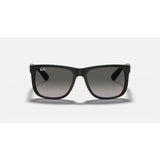 RAYBAN - JUSTIN | Black Rubber w/ Grey Gradient