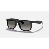 RAYBAN - JUSTIN | Black Rubber w/ Grey Gradient