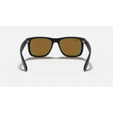 RAYBAN - JUSTIN | Black Rubber w/ Red