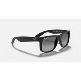 RAYBAN - JUSTIN | Black Rubber w/ Grey Polarized