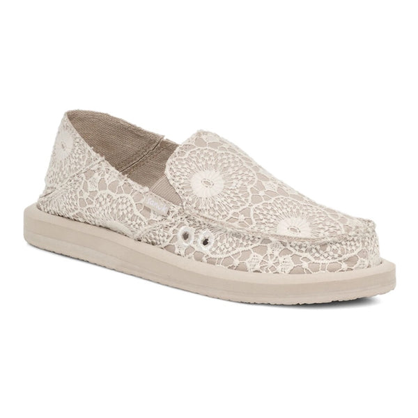 SANUK - DONNA CROCHET | WHITE OATMEAL