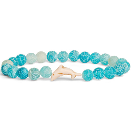 FAHLO - DOLPHIN TRACKING BRACELET | AQUA BLUE