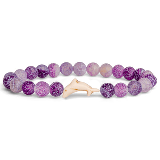 FAHLO - DOLPHIN TRACKING BRACELET | CORAL REEF VIOLET