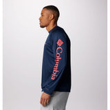 COLUMBIA - TERMINAL TACKLE LS | Collegiate Navy/Sunset Red Logo