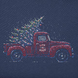 LIFE IS GOOD - TREE TRUKC XMAS LONG SLEEVE | Darkest Blue