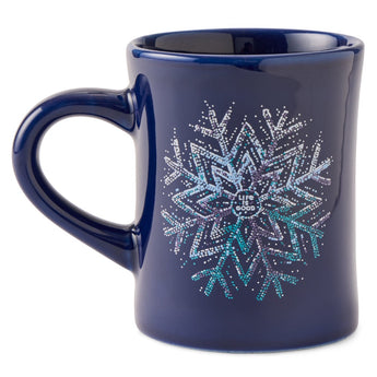 LIFE IS GOOD - DINER MUG | SPARKLE SNOWFLAKE