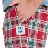 LIFE IS GOOD - HOLIDAY PLAID PANTS (MENS) | Adirondack Red