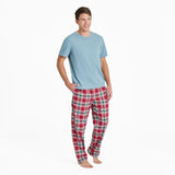 LIFE IS GOOD - HOLIDAY PLAID PANTS (MENS) | Adirondack Red