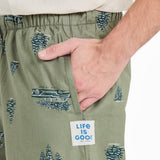 LIFE IS GOOD - CHRISTMAS TREE PANTS (MENS) | Moss Green