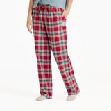 LIFE IS GOOD - HOLIDAY PLAID PANTS (WOMENS) | Adirondack Red