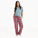 LIFE IS GOOD - HOLIDAY PLAID PANTS (WOMENS) | Adirondack Red