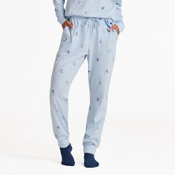 LIFE IS GOOD - WOMENS SKI YA LATER LOUNGEPANTS | Glacier Blue