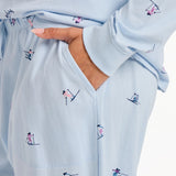 LIFE IS GOOD - WOMENS SKI YA LATER LOUNGEPANTS | Glacier Blue