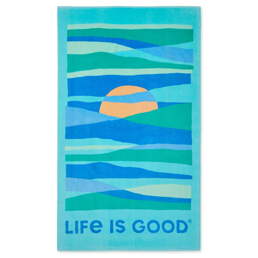 LIFE IS GOOD - BEACH TOWEL | Hazy Sunrise