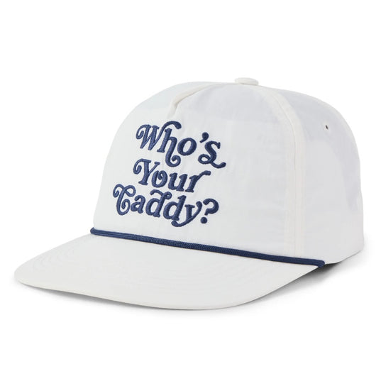 LIFE IS GOOD - WHO'S YOUR CADDY HAT | Cloud White