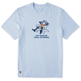LIFE IS GOOD - MENS CRUSHER TEE | Jake Not Working Glacier Blue