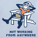 LIFE IS GOOD - MENS CRUSHER TEE | Jake Not Working Glacier Blue