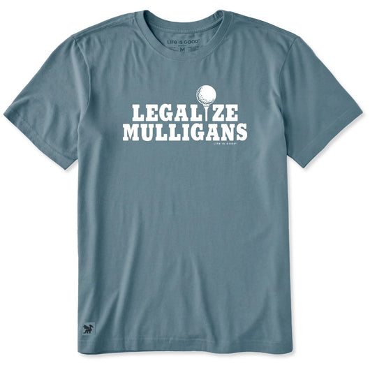 LIFE IS GOOD - MENS CRUSHER TEE | Legalize Mulligans Slate Blue