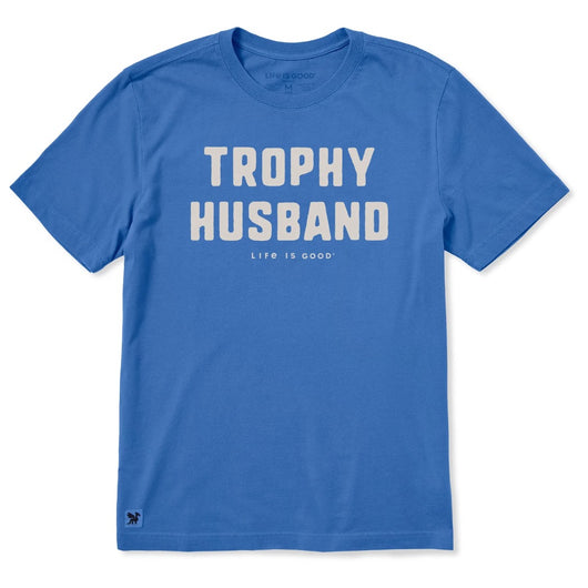 LIFE IS GOOD - MENS CRUSHER TEE | Trophy Husband Athletic Blue