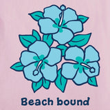 LIFE IS GOOD - WOMENS CRUSHER VEE TEE | Beach Bound Hibiscus