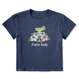LIFE IS GOOD - WOMENS CRUSHER LITE TEE | Feelin' Salty Darkest Blue