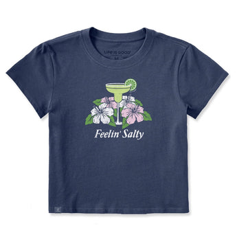 LIFE IS GOOD - WOMENS CRUSHER LITE TEE | Feelin' Salty Darkest Blue