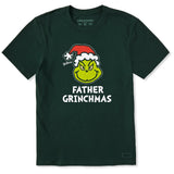 LIFE IS GOOD - MENS FATHER GRINCHMAS SHORT SLEEVE | Treeline Green
