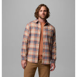 COLUMBIA - CORNELL WOODS FLANNEL | Teak Brown Textured Plaid