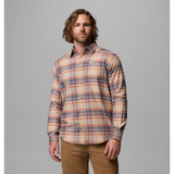 COLUMBIA - CORNELL WOODS FLANNEL | Teak Brown Textured Plaid