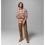 COLUMBIA - CORNELL WOODS FLANNEL | Teak Brown Textured Plaid