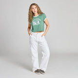LIFE IS GOOD - WOMENS CRUSHER LITE TEE | Happy Camper Granite Green