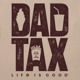 LIFE IS GOOD - MENS CRUSHER TEE | Dad Tax Oat Brown