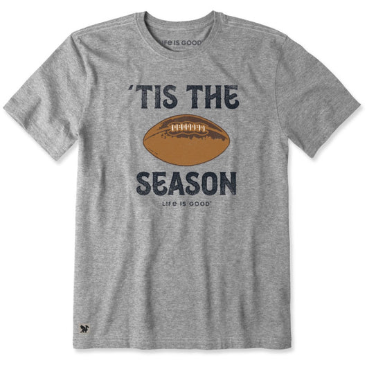 LIFE IS GOOD - MENS CRUSHER TEE | Football Heather Grey