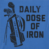 LIFE IS GOOD - MENS CRUSHER TEE | Daily Dose Golf Athletic Blue