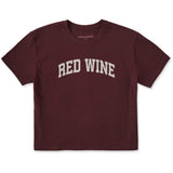 LIFE IS GOOD - WOMENS CRUSHER BOXY TEE |  Red Wine Deep Burgundy
