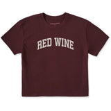 LIFE IS GOOD - WOMENS CRUSHER BOXY TEE | Red Wine Deep Burgundy