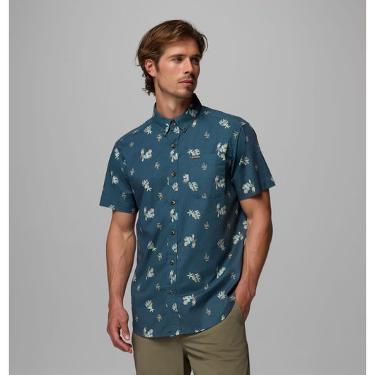 COLUMBIA - RAPID RIVERS SHORT SLEEVE SHIRT | Everblue/Macaws