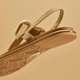 OLUKAI - LA'I T-BAR SANDAL (WOMENS) | TAN/TAN