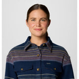 COLUMBIA - CALICO BASIN SHIRT JACKET | Collegiate Navy Vista Stripe