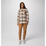 COLUMBIA - CALICO BASIN FLANNEL LONGSLEEVE | Camel Brown Multiplaid