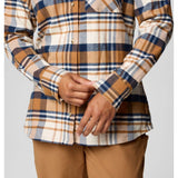 COLUMBIA - CALICO BASIN FLANNEL LONGSLEEVE | Camel Brown Multiplaid